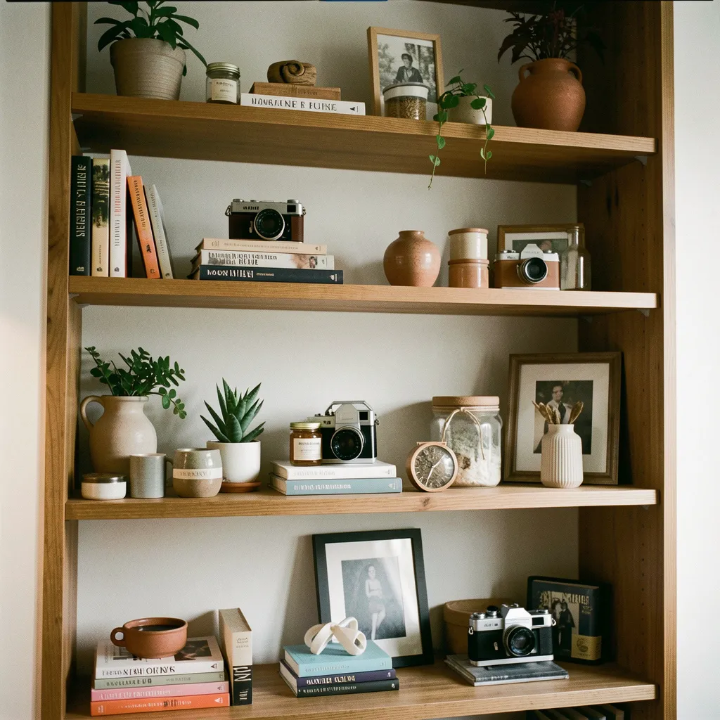 Komposisjonsmetodikk for hylle-styling